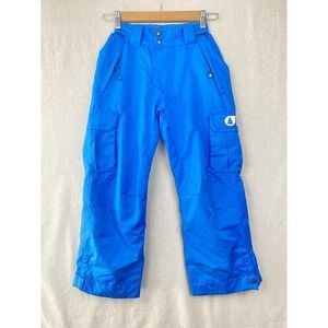 PICTURE ORGANIC Snow Pants Waterproof Snowboard Ski Black Kids 10 Blue